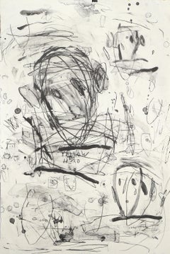 Yellow Head, Abstract Expressionist Lithograph by Louisa Chase