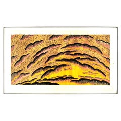 Louisa Chase, signierter Holzschnitt „Dusk“, Auflage 9/20, 1982, gerahmt, 52” breit
