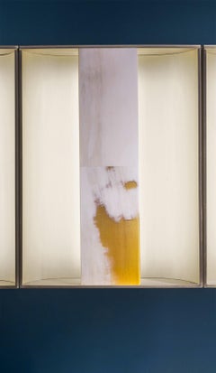 Louisa Wandleuchter aus glänzendem Horn, brüniertem Messing und satiniertem Messing von Arcahorn