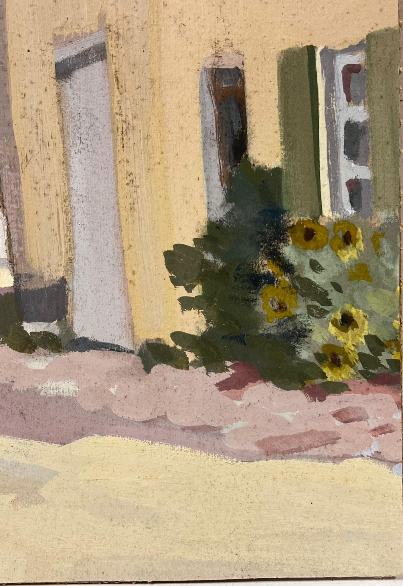 Village à huile impressionniste français des années 1930 - Impressionnisme Painting par Louise Alix
