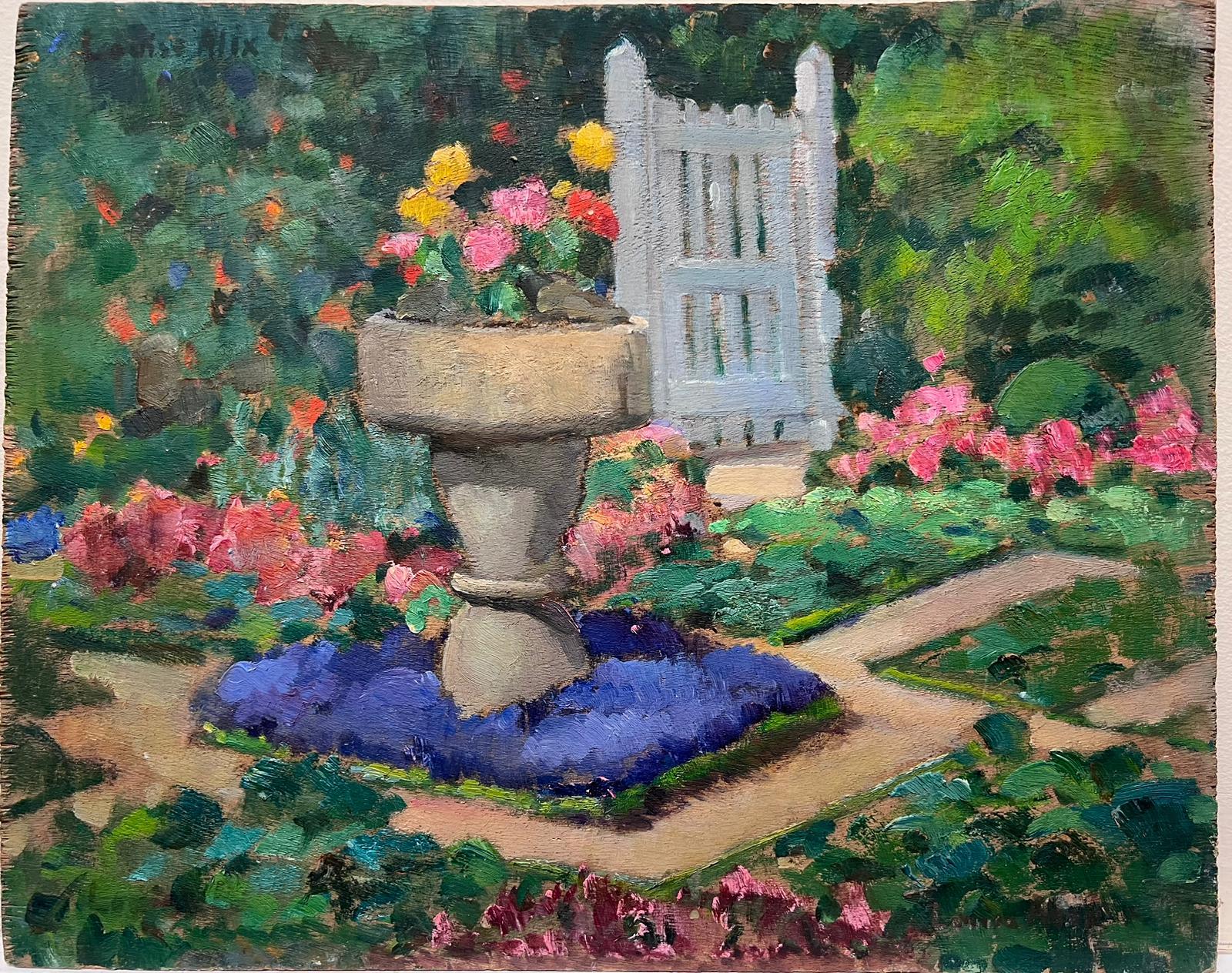 paintings of flower gardens