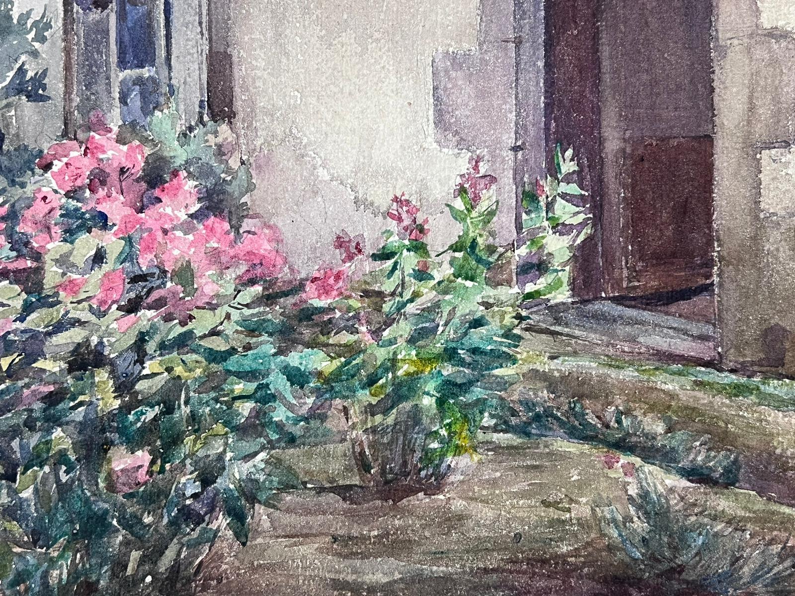 Vintage French Watercolor Painting
by Louise Alix (French, 1888-1980) *see notes below
provenance stamp to the back
watercolour painting on artist paper, unframed
measures: 10.75 inches high by 13.75 inches wide
condition: overall very good and