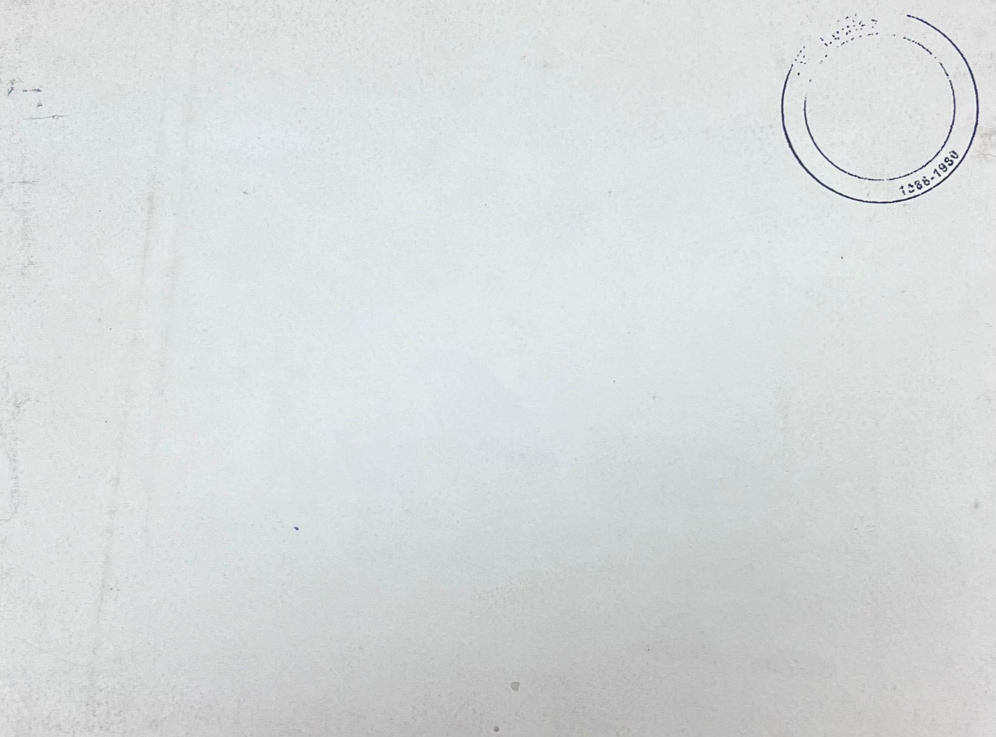 Paysage français
signé par Louise Alix (française, 1888-1980) *voir notes ci-dessous
cachet de provenance au dos 
peinture à l'eau sur papier d'artiste, non encadrée
mesure : 10 pouces de haut par 7 pouces de large
état : globalement très bon et