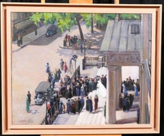 Paris, wedding at the Batignolles Church, landscape, impressionism