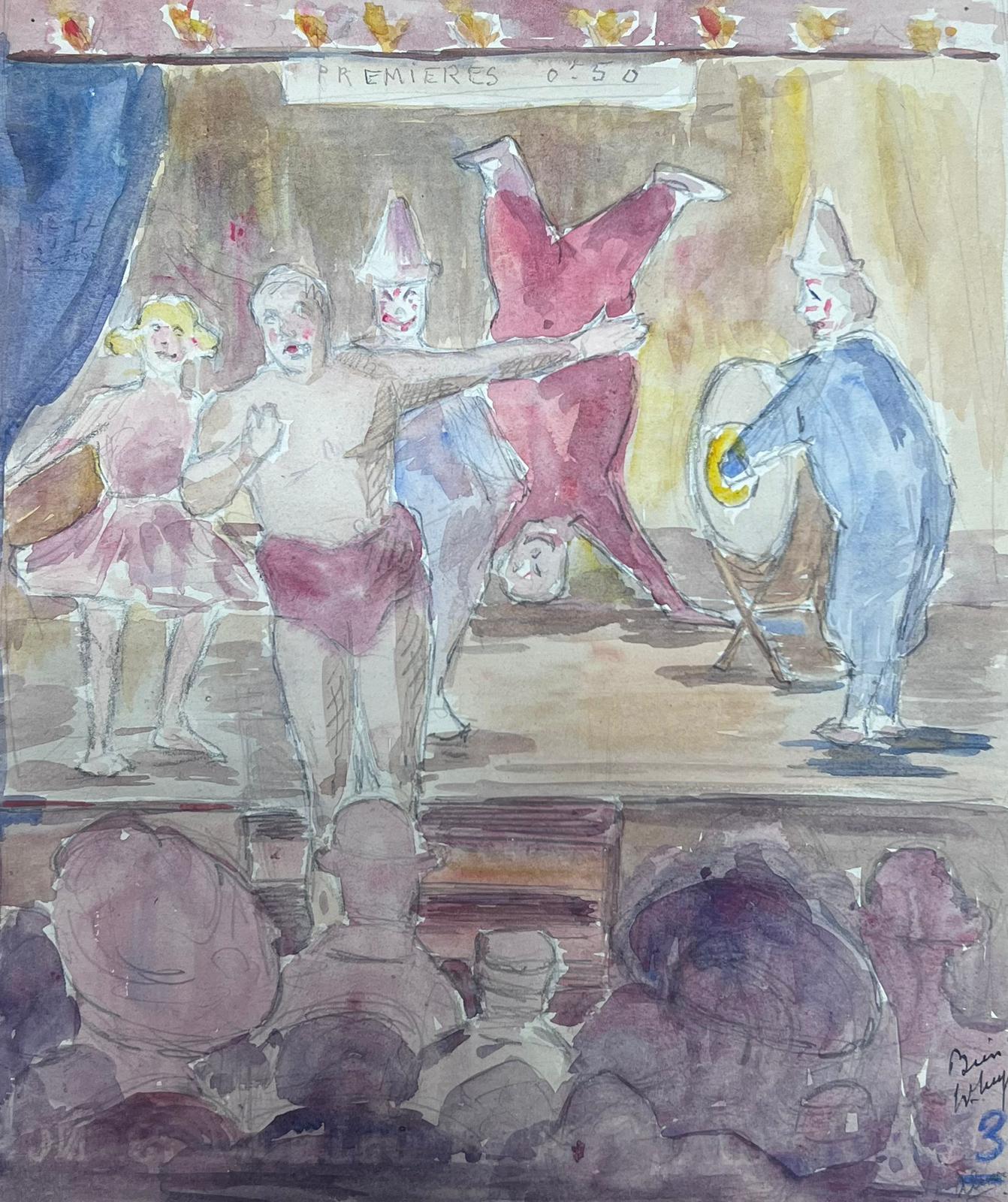 Lo spettacolo del circo Impressionista francese degli anni '30 - Painting Impressionismo di Louise Alix