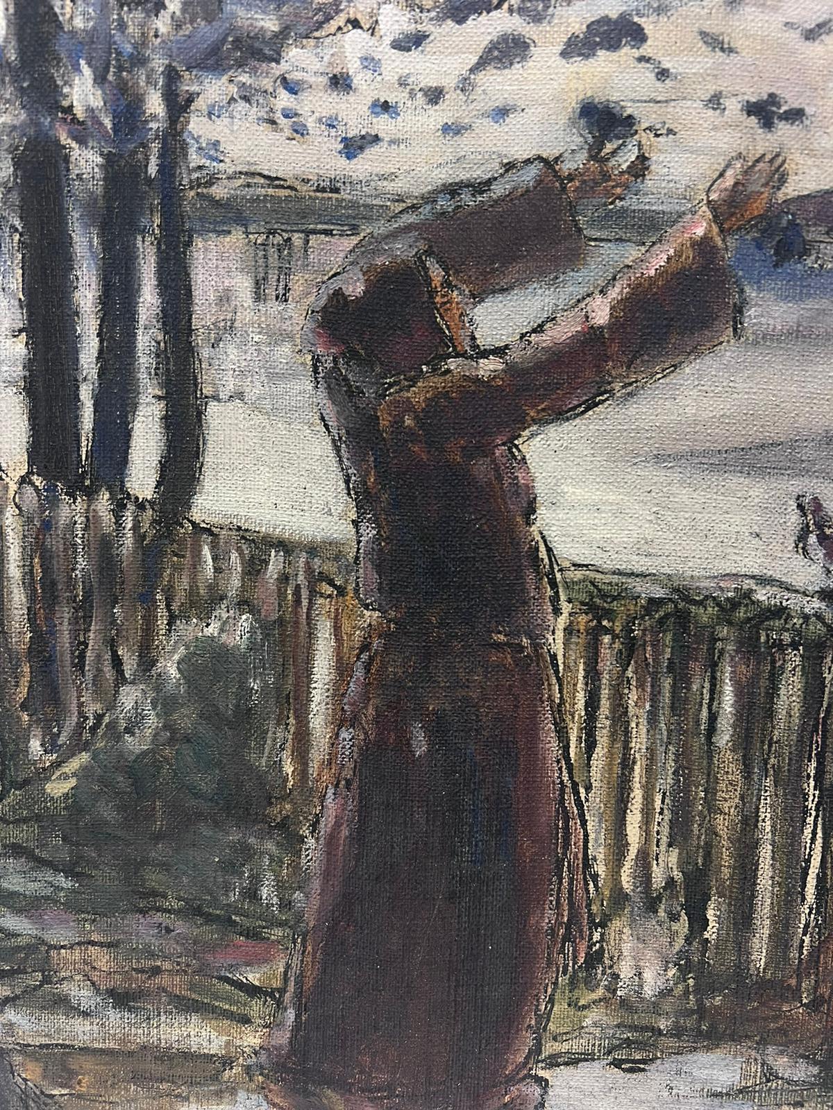 lady in the park painting
