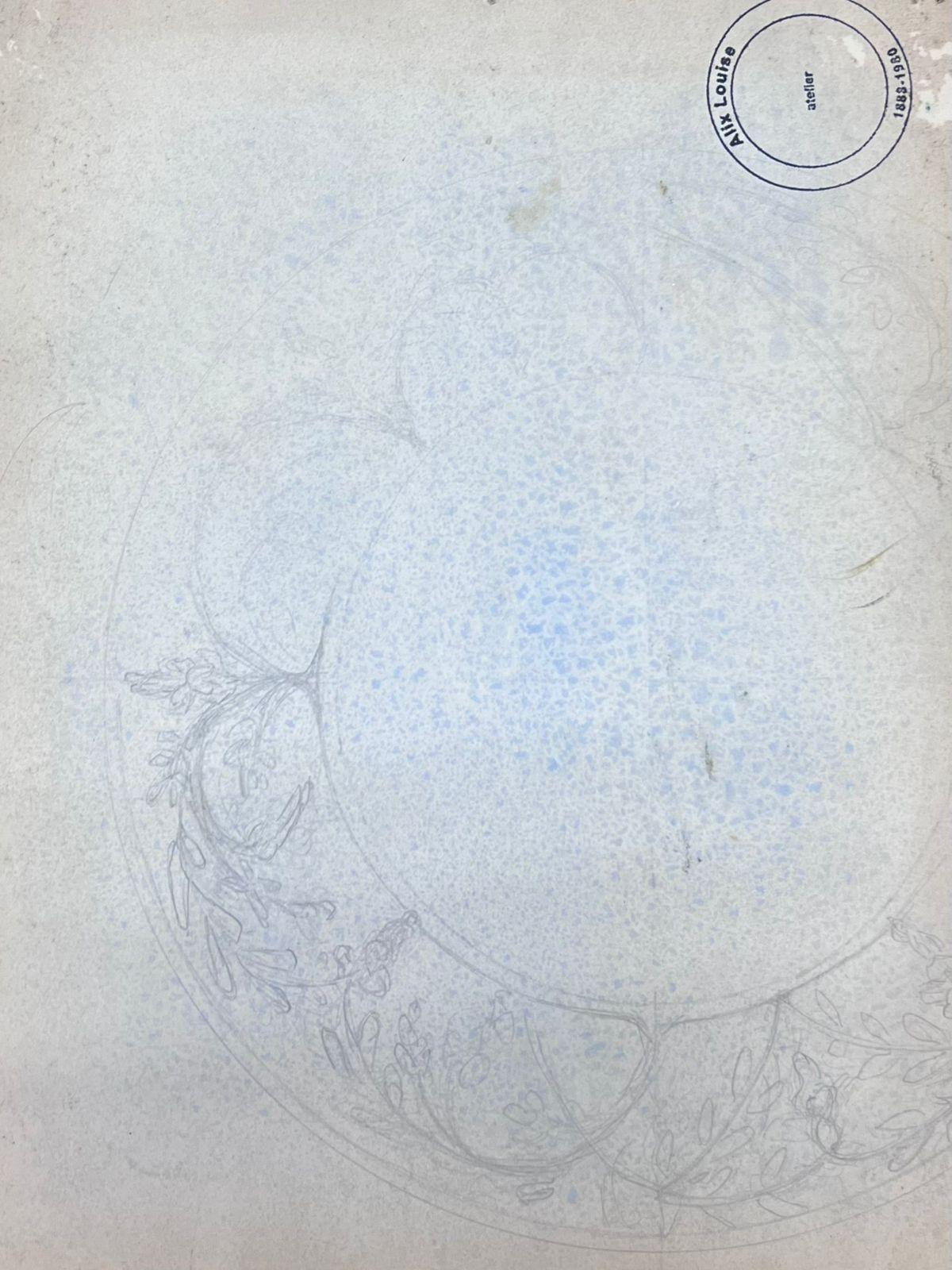Die Geburt Christi
von Louise Alix (Französisch, 1888-1980) *siehe Anmerkungen unten
Provenienzstempel auf der Rückseite 
Aquarell auf Künstlerpapier, ungerahmt
Maße: 12.75  hoch und 9 Zoll breit
Zustand: insgesamt sehr gut und solide, ein paar