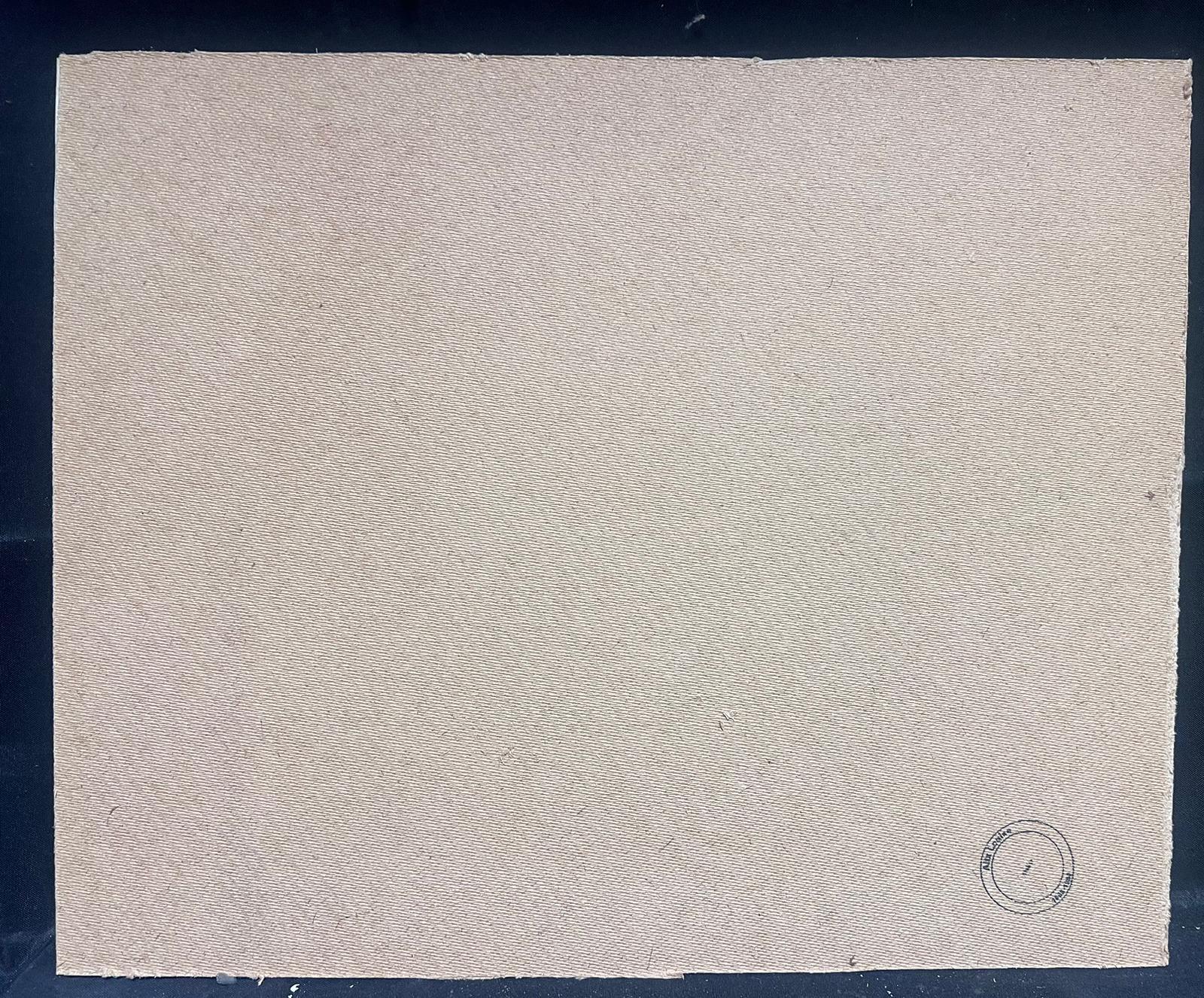 Pittura ad olio impressionista francese d'epoca Oliveti con vista sulla Provenza 1