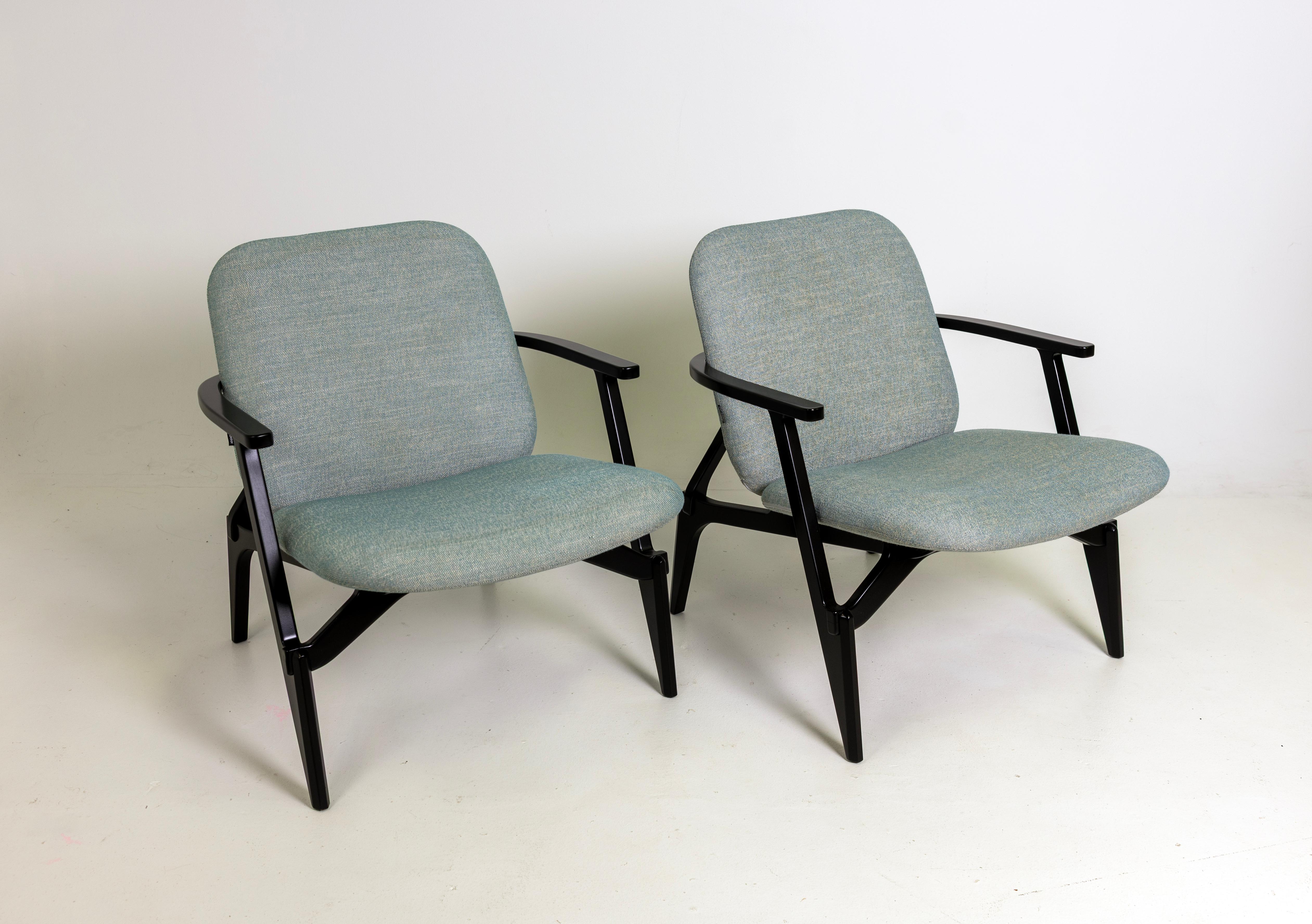Louise Armchair by Philippe Nigro for Zanotta, Black, Fabric For Sale 5