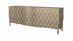 Louise Art Deco Deckentruhen Fleur De Lis Rauchmessing von Paul Mathieu