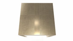 Louise Art Deco Card and Tea Square Drink Table Mid. Hammered Brass