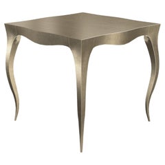 Louise Art Deco Card and Tea Tables Mid. Hammered Brass by Paul Mathieu