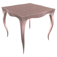 Louise Art Deco Card and Tea Tables Smooth Copper by Paul Mathieu for S. Odegard