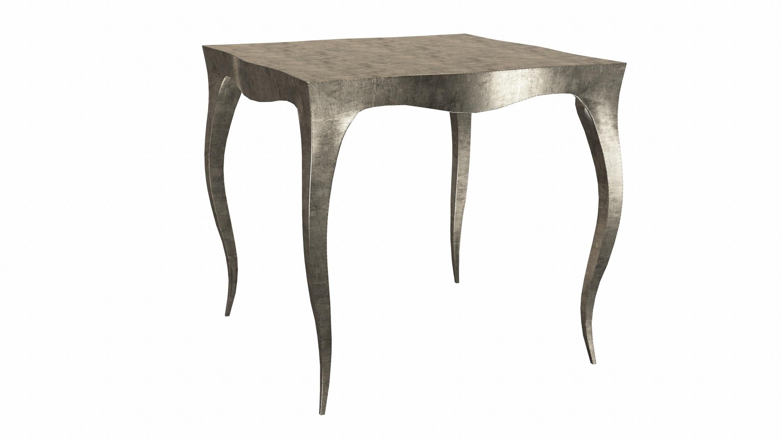 Louise Art Deco Card Tables and Tea Tables Fine Hammered Antique Bronze In New Condition For Sale In New York, NY