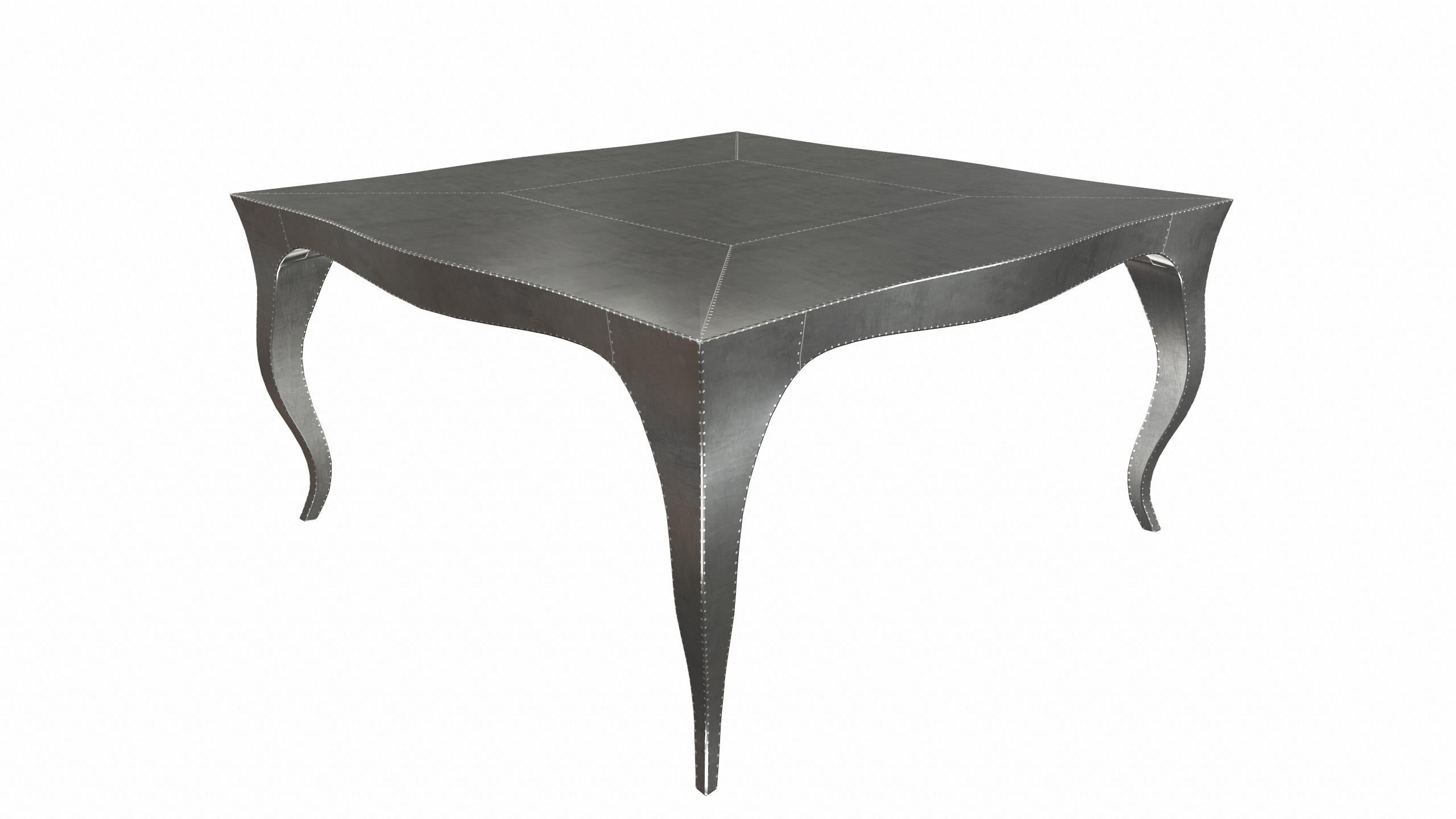 Autre Tables de poker et tables à thé Art Déco en bronze blanc éclatant 18,5x18,5x10 pouces en vente