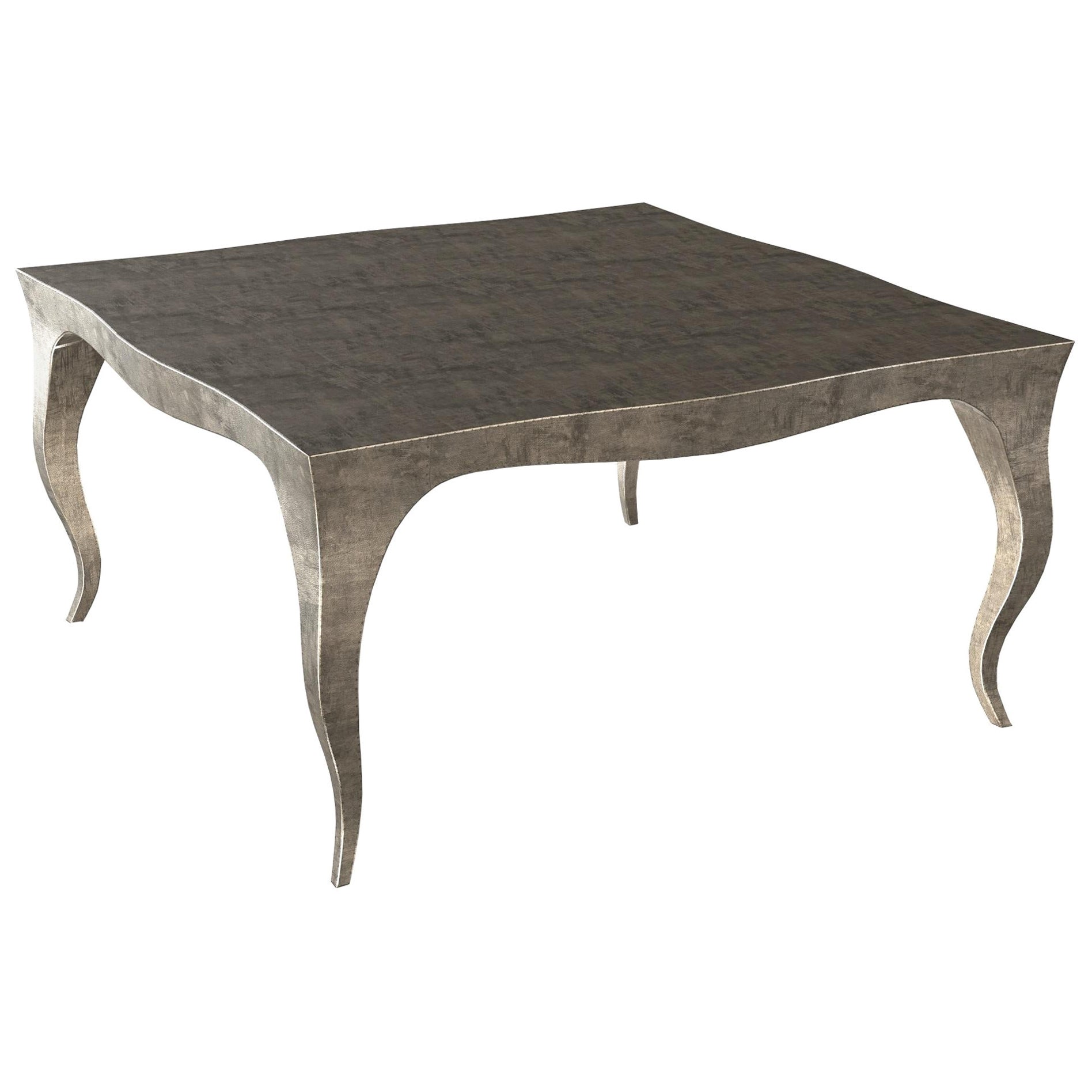 Carrelli Louise Art Deco in bronzo antico finemente martellato 18,5x18,5x10 pollici