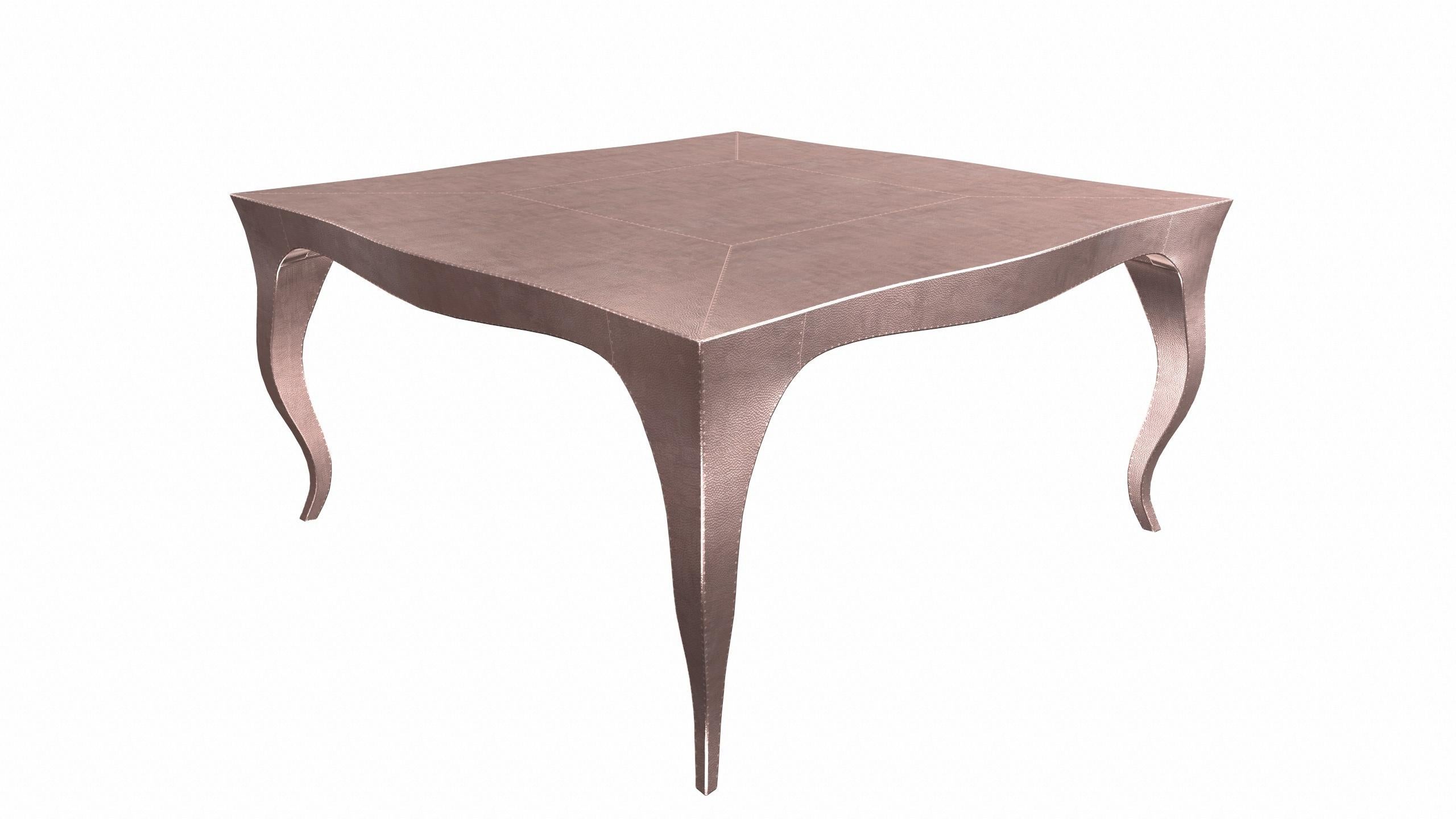 Other Louise Art Deco Center Tables Mid. Hammered Copper 18.5x18.5x10 inch  For Sale