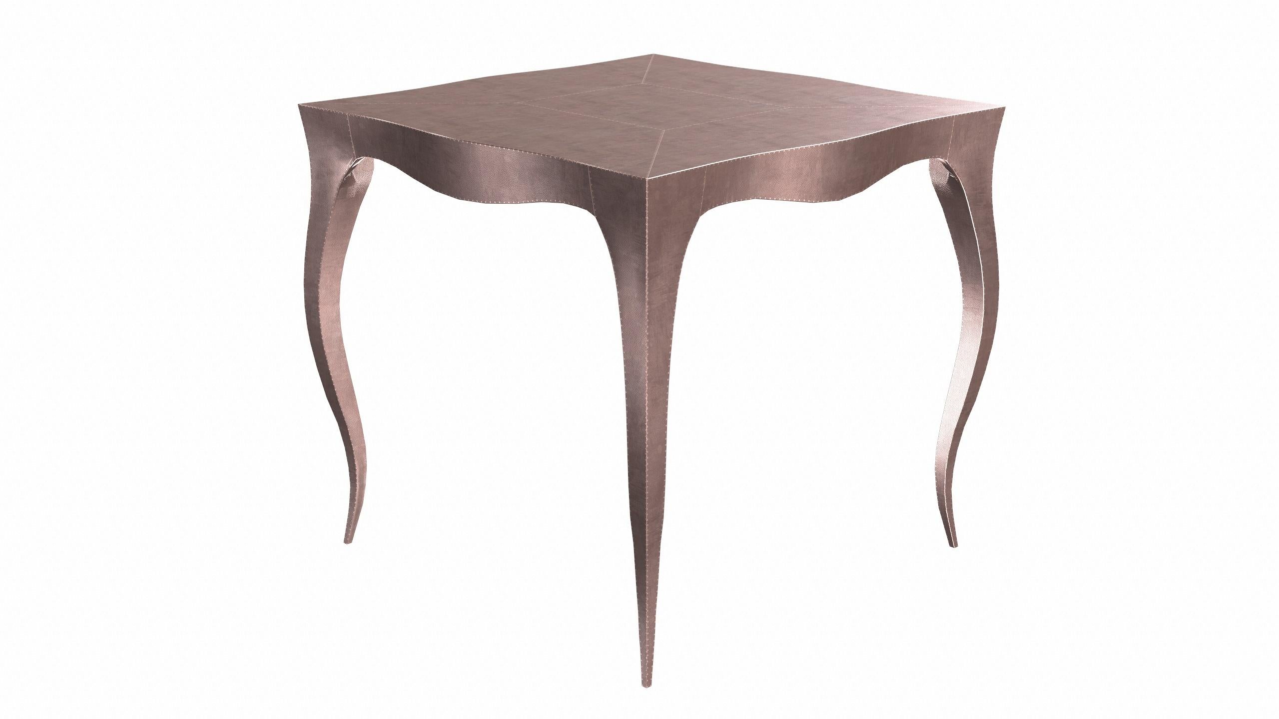 Louise Art Deco Center Tables Mid. Hammered Copper by Paul Mathieu  In New Condition For Sale In New York, NY