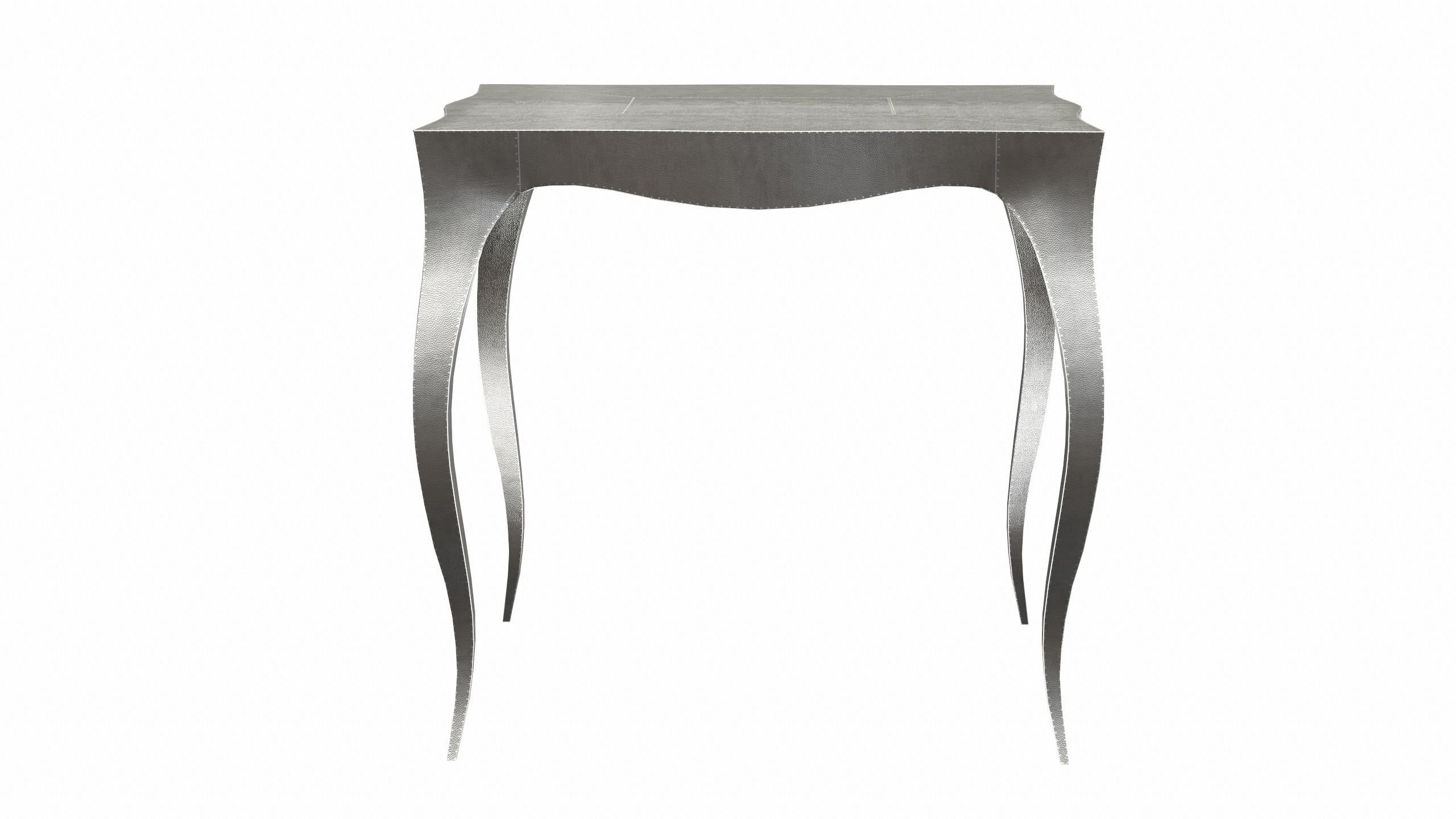 Tavoli da centro Louise Art Deco Mid. Bronzo bianco martellato di Paul Mathieu in vendita 1