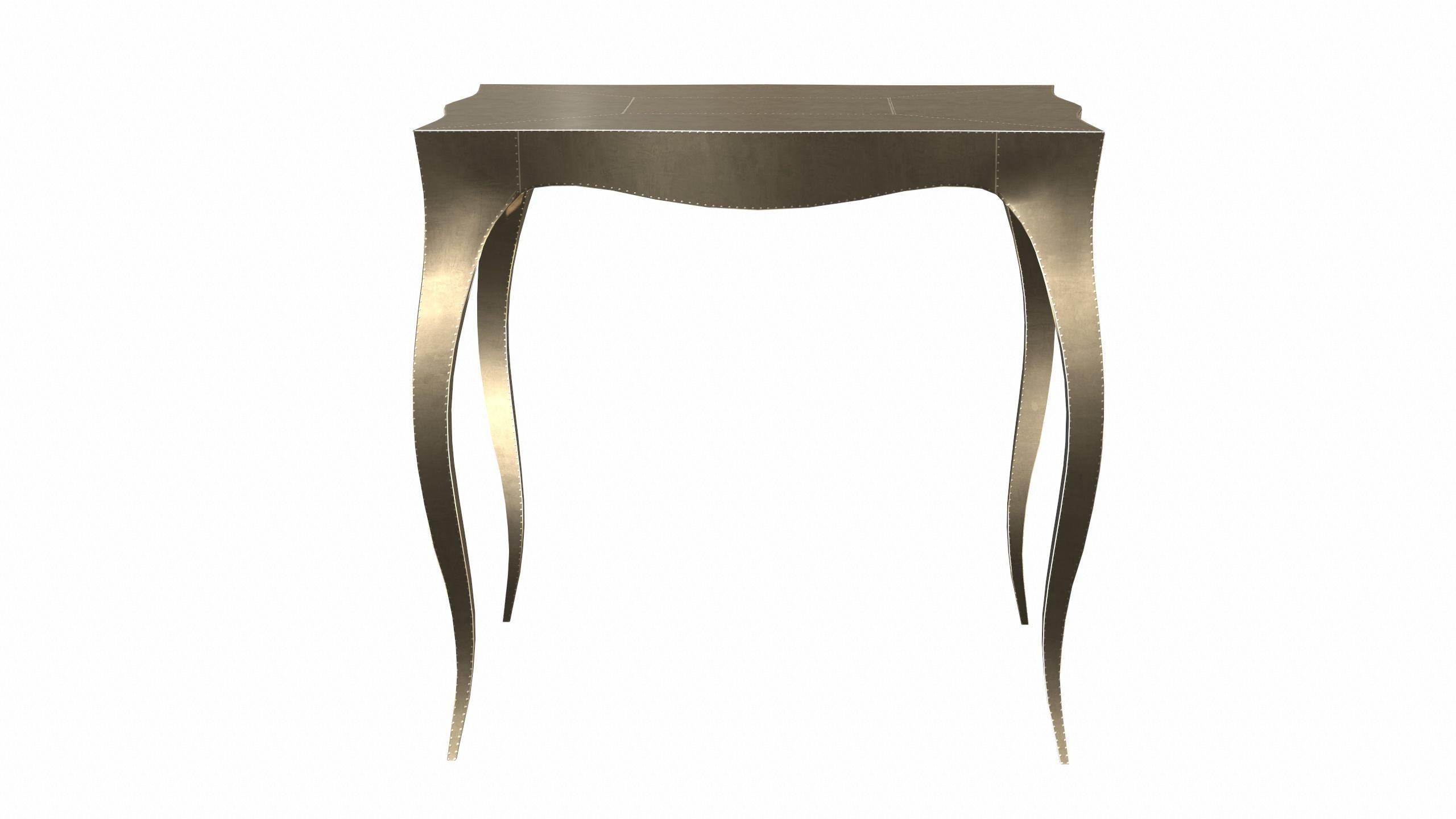 Louise Art Deco Center Tables Smooth Brass by Paul Mathieu for S. Odegard For Sale 2