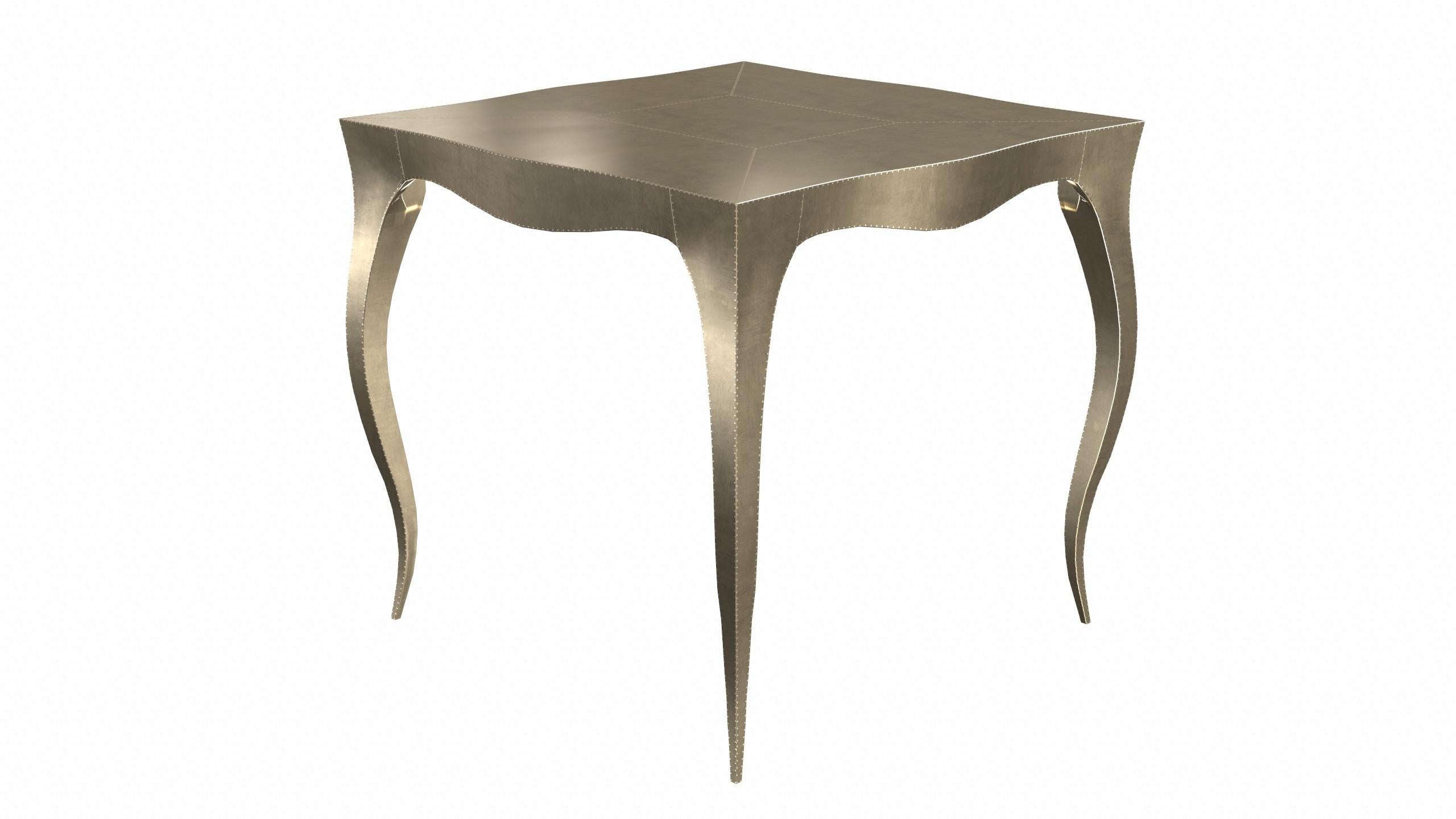 Contemporary Louise Art Deco Center Tables Smooth Brass by Paul Mathieu for S. Odegard For Sale