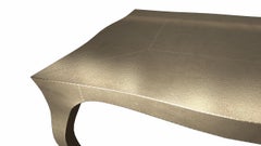 Louise Art Deco Coffee and Cocktail Tables Mid. Hammered Brass by Paul Mathieu