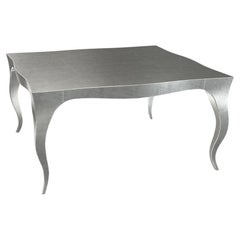 Louise Art Deco Couchtische und Cocktail Tables Mid. Gehämmerte weiße Bronze von Paul M