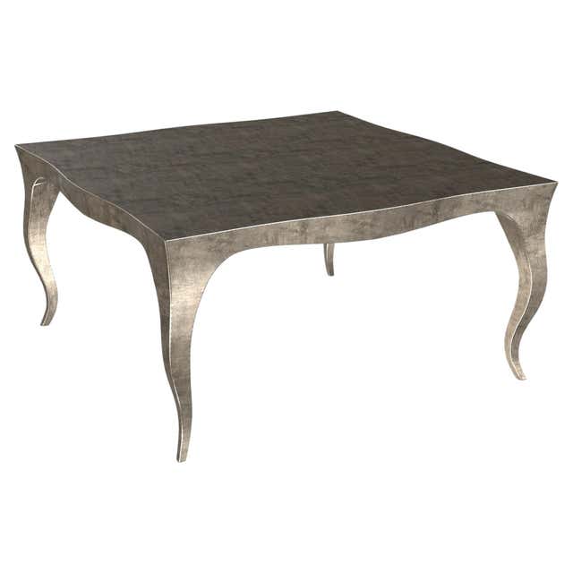 Louise Art Deco Coffee and Cocktail Tables Smooth White Bronze by Paul ...
