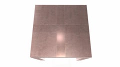 Louise Art Deco Coffee &Cocktail Square Drink Table Mid. Hammered Antique Bronze