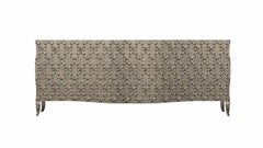 Louise Art Deco Anrichte Fleur De Lis Mid. Gehämmerte antike Bronze von Paul M.