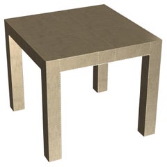 Louise Art Deco Farm Tables Square Drink Table Smooth Brass di Alison Spear
