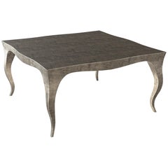 Tables de jeu Art Déco Louise en bronze ancien martelé fin par Paul Mathieu