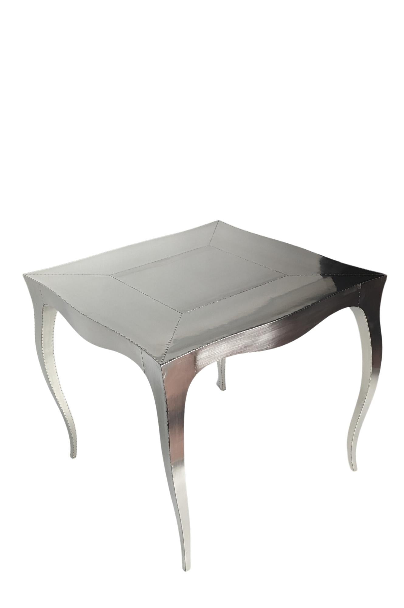 Tables de jeu Art Déco Mid. Bronze blanc martelé de Paul Mathieu en vente 7