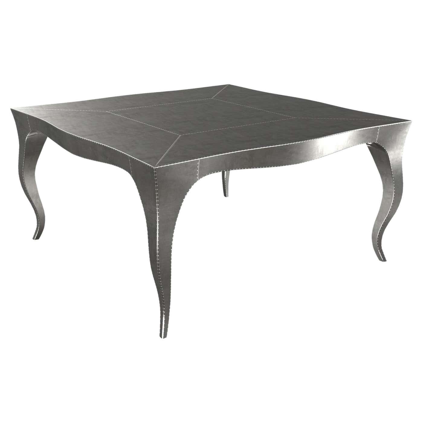 Louise Art Deco Game Tables Smooth White Bronze by Paul Mathieu for S ...