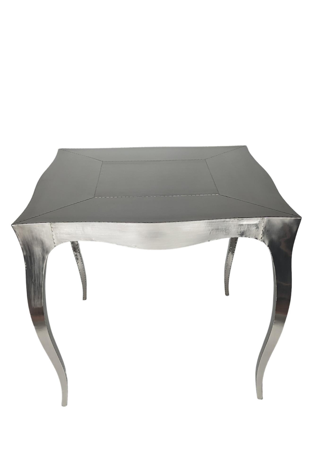Mesa industrial y de trabajo Louise Art Decó Mid. Bronce blanco martillado en venta 8