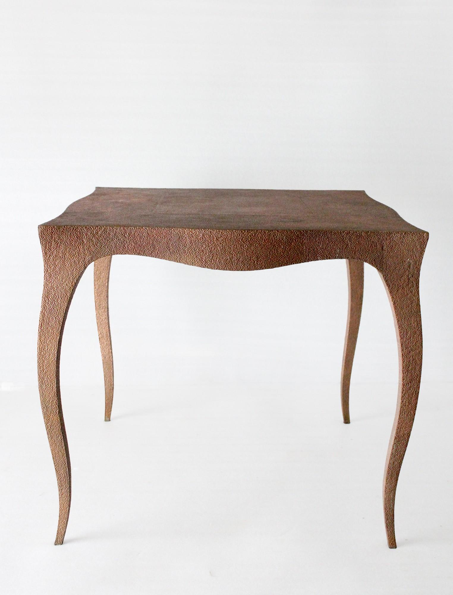 Louise Art Déco Industrial and Work Table Mid. Bronze blanc martelé  en vente 9