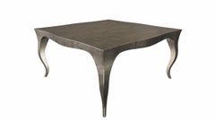 Louise Art Deco Industrial and Work Tables Mid. Hammered Antique Bronze