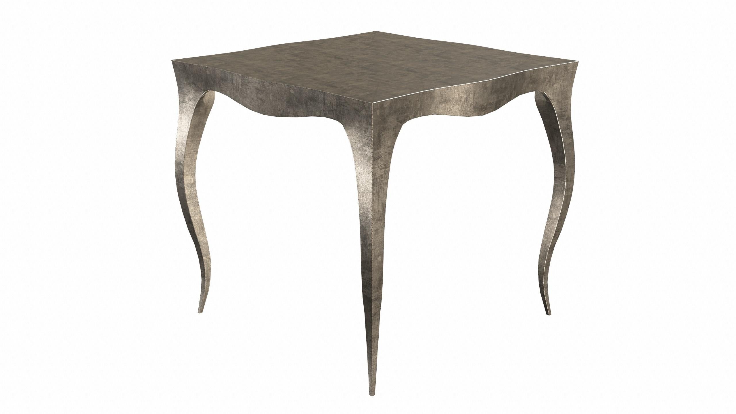 Contemporary Louise Art Deco Nesting Tables and Crad Tables in Fine Hammered Antique by Paul For Sale