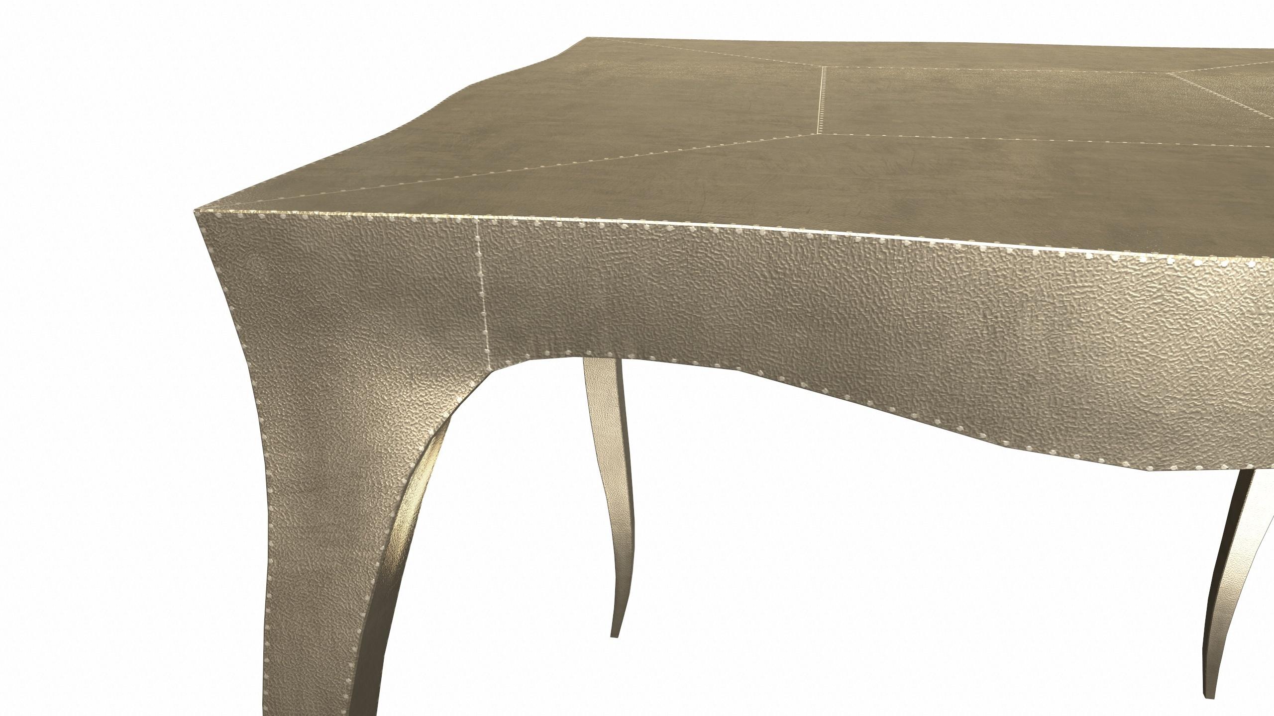 Other Louise Art Deco Nesting Tables and Crad Tables in Fine Hammered Brass by Paul M. For Sale