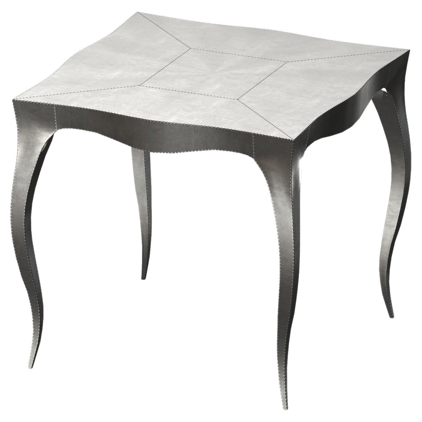 Tables gigognes et tables empilables Art déco Louise en bronze blanc lisse en vente