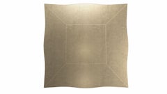 Tavolini da nido Louise Art Deco in ottone finemente martellato 18,5x18,5x10 pollici di M.Paul I.