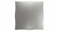 Louise Art Deco Tables gigognes en bronze blanc finement martelé 18.5x18.5x10 inch