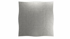 Tavolini da nido Louise Art Deco Mid. Bronzo bianco martellato 18,5x18,5x10 pollici