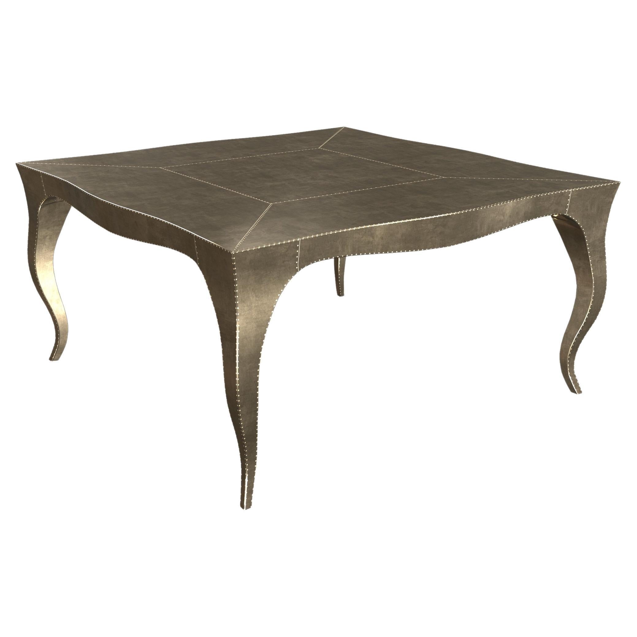 Louise Art Deco Nesting Tables Smooth Brass 18.5x18.5x10 inch by Paul M.