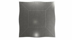 Louise Art Deco Nesting Tables Smooth White Bronze 18.5x18.5x10 inch by Paul M.