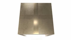 Louise Art Deco Side Square Drink Table Fine Hammered Brass by Alison Spear