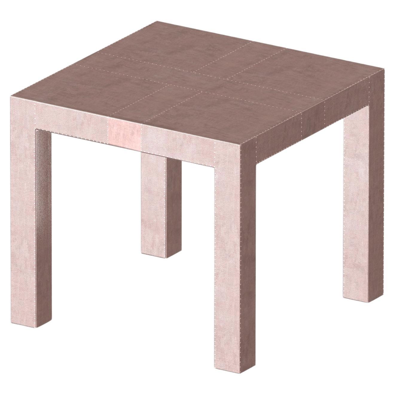 Tavolini Louise Art Deco Tavolino quadrato Mid. Bronzo antico martellato