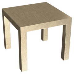 Tavolini Louise Art Deco Tavolino quadrato Mid. Ottone martellato