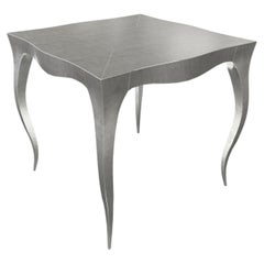 Louise Art Deco Vanities Table Mid. Bronze blanc martelé de Paul Mathieu