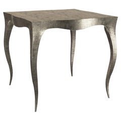 Tables à plateaux Art Nouveau en bronze ancien martelé de Paul Mathieu